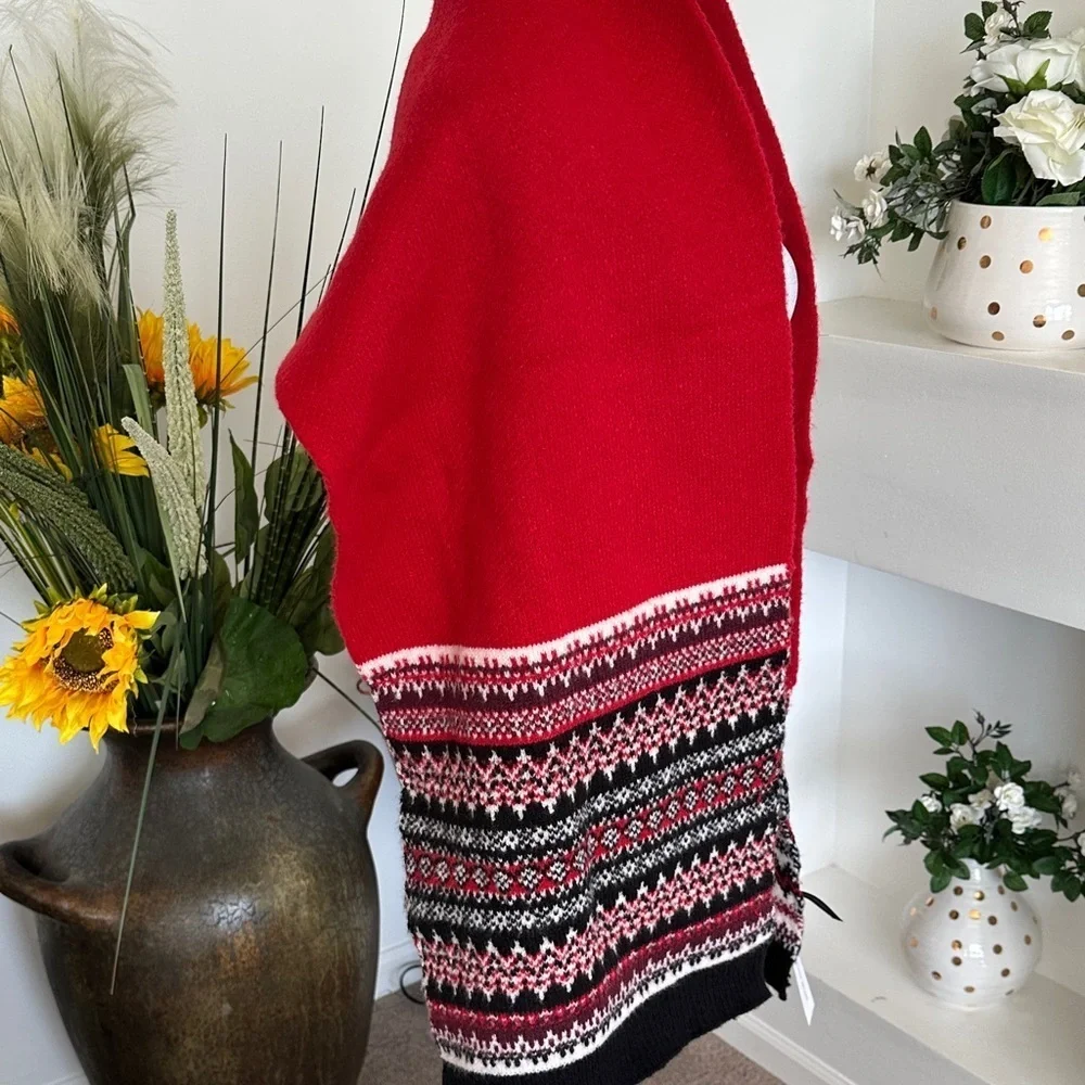 Lane Bryant Red and Black Knit Accessory